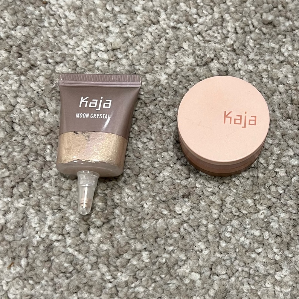 Kaja sparking eye pigment moon crystal & beauty bento chocolate dahlia